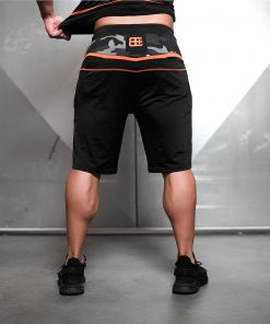 SAMURU Performance Shorts - Black & Dutch Orange