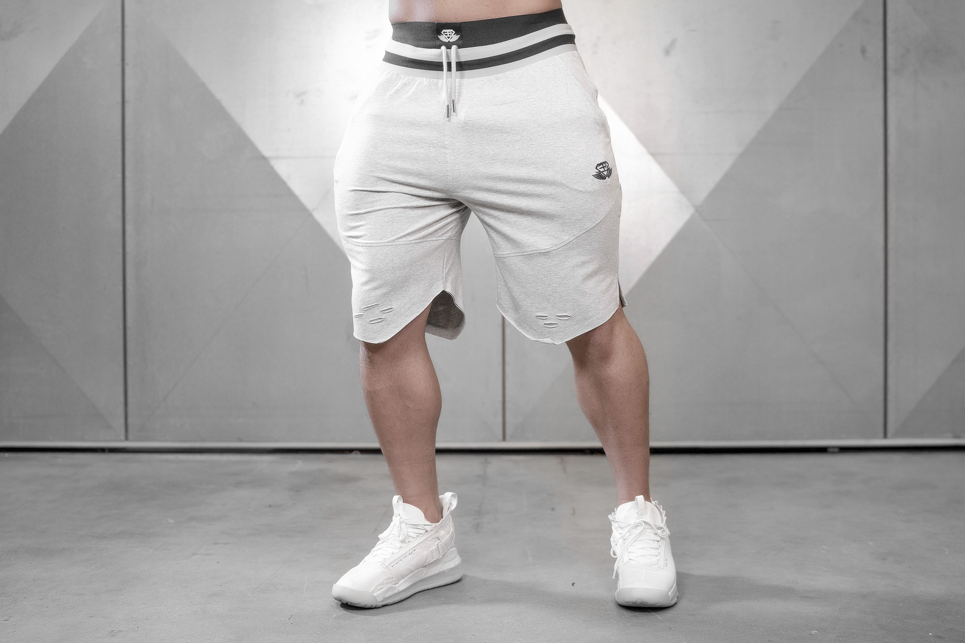 SVGE Prometheus shorts 2.0 - Light Grey Melange - Engineered Life