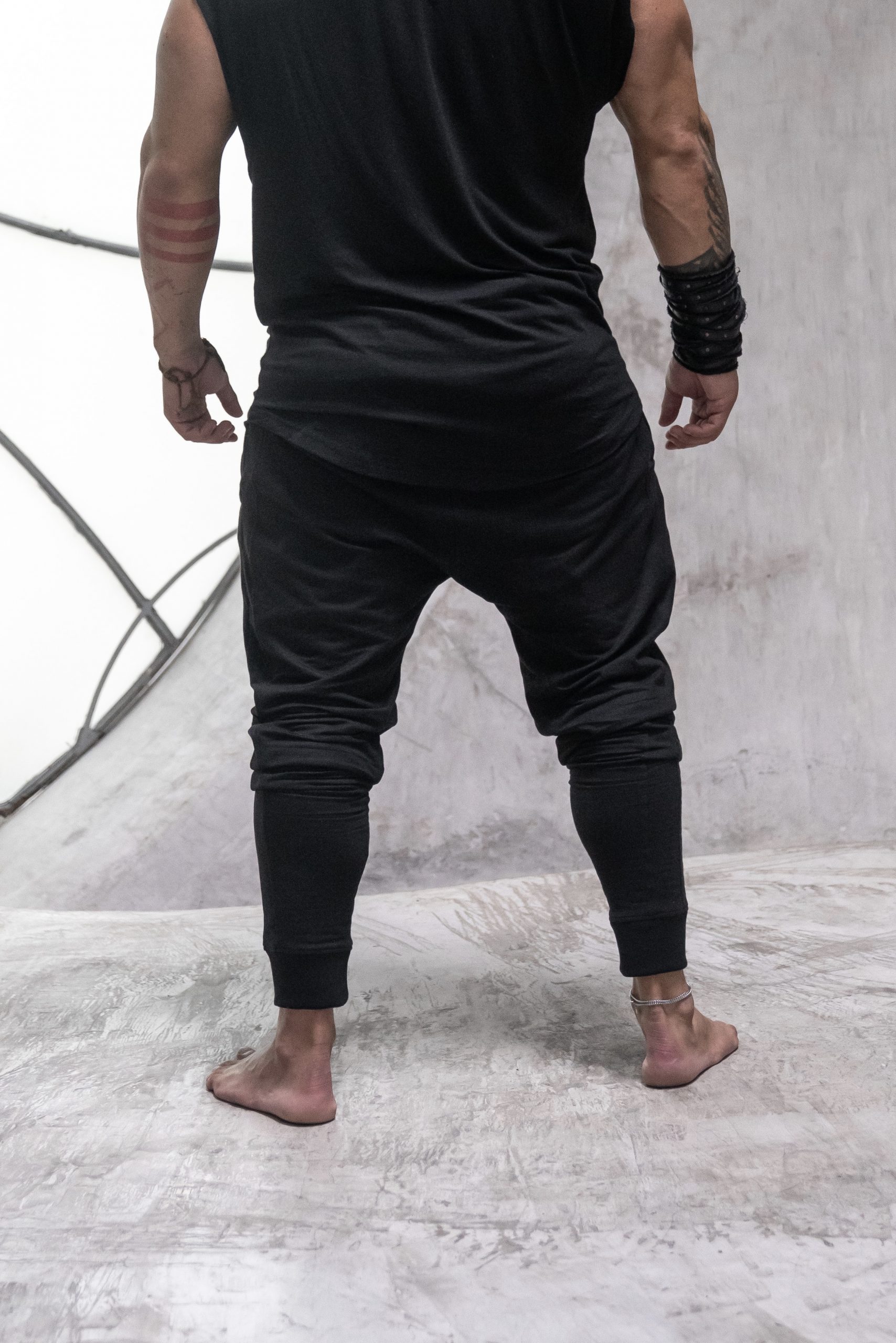 Men's Sweatpants - Dark grey OZONEE JS/XW01