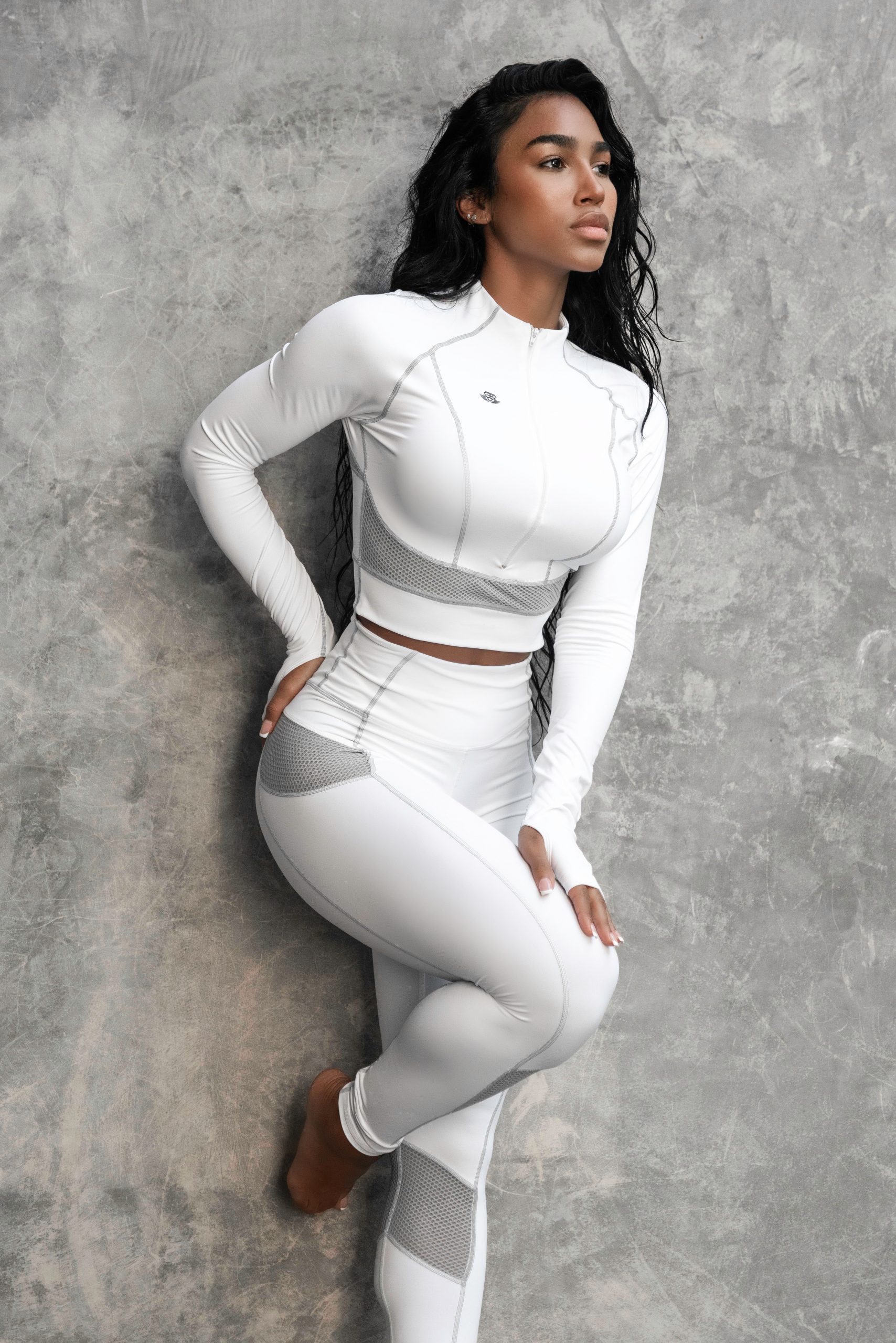 NERISSA TECH 2 piece SET - Light Grey Camo - Engineered Life