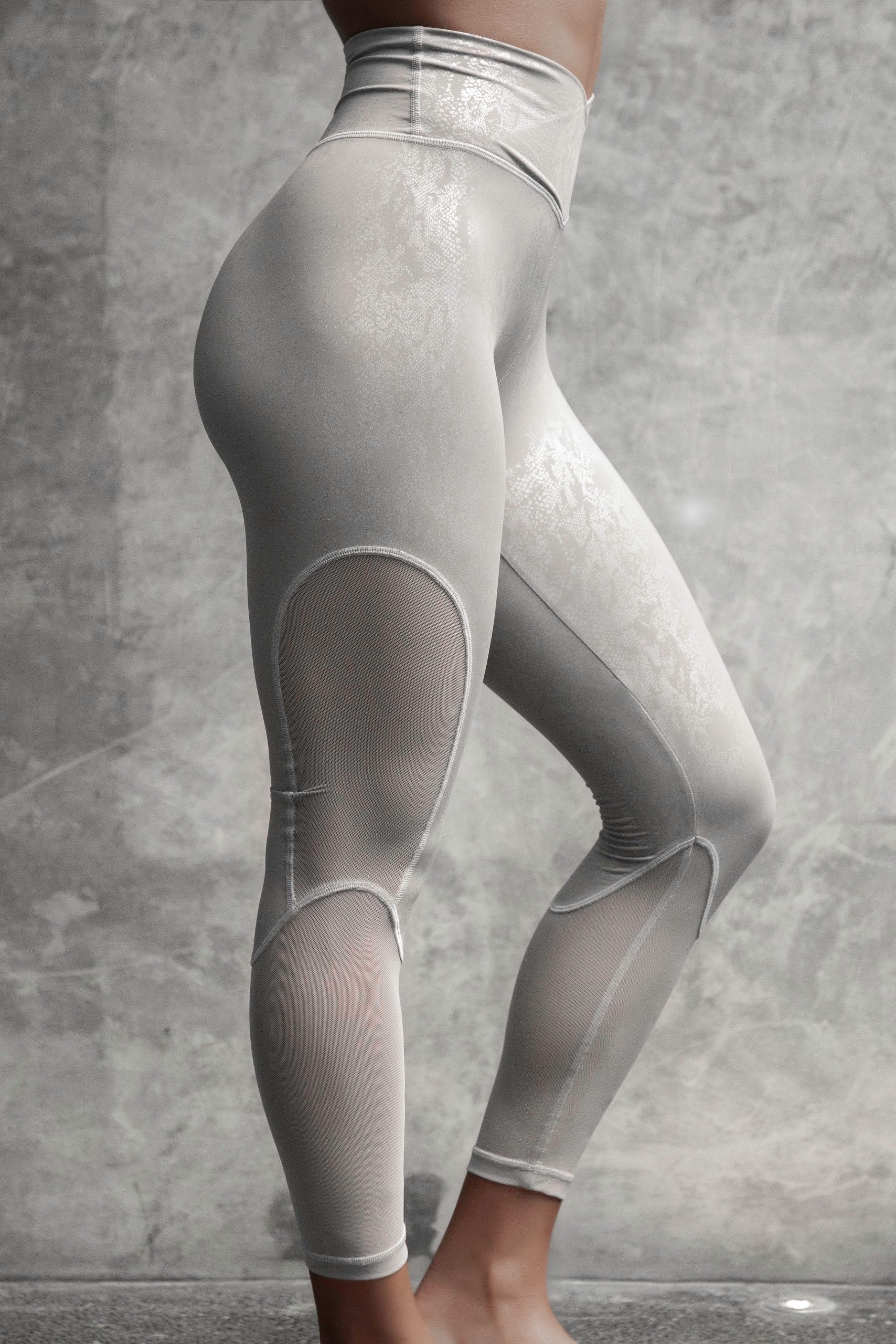 ALDEA TECH Legging - Metallic Grey marble